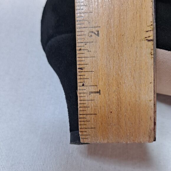 Cole Haan Suede Heels Women's Size 9.5B Black Kitten Heel Pointed Toe Pumps - Picture 10 of 10